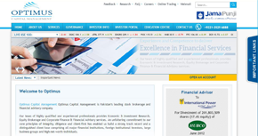 Optimus Capital Management Website By Interactive Media International