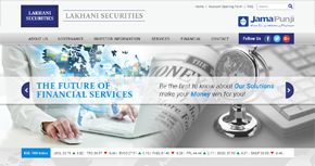 Lakhani Securities Pvt. Ltd. Website By Interactive Media International