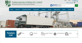Trading Corporation of Pakistan (Pvt) Ltd. Website By Interactive Media International